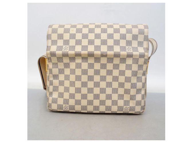 Borsa a Spalla Naviglio Damier Azur di Louis Vuitton Bianco - vista 13