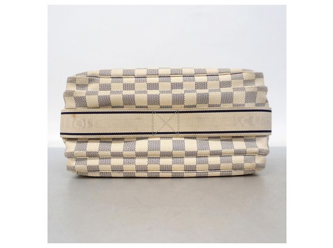 Borsa a Spalla Naviglio Damier Azur di Louis Vuitton Bianco - vista 3