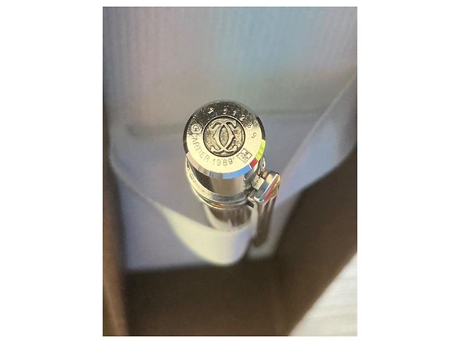 Stylo à bille Cartier Must de Cartier Argent Gris - vue 4