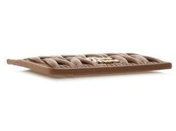 Miu Miu Tarjetero de Mujer Matelassé AFPP Marrón Castaño - vista 5