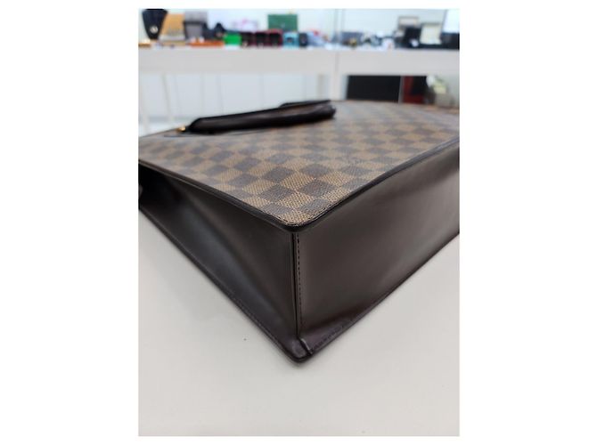 Louis Vuitton Borsa Tote GM Venice Damier Ebene Marrone - vista 17