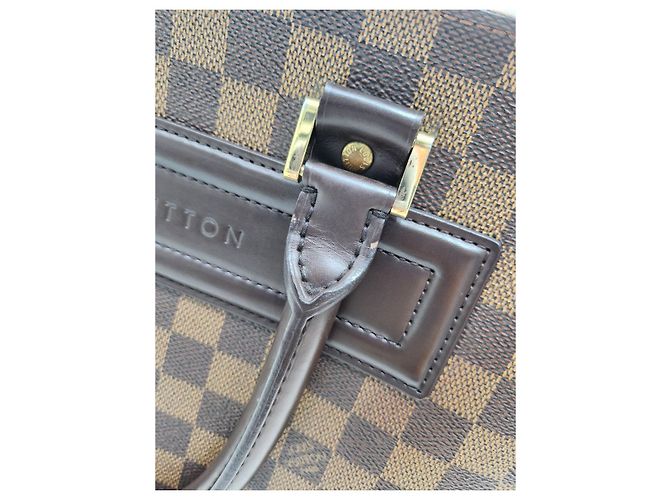 Louis Vuitton Borsa Tote GM Venice Damier Ebene Marrone - vista 18