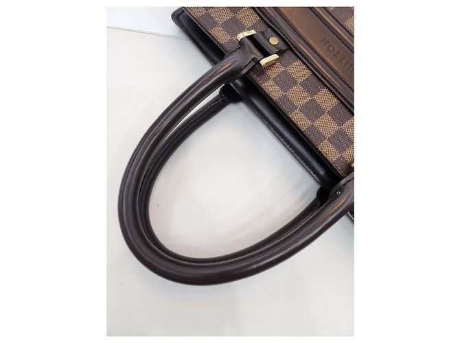 Louis Vuitton Borsa Tote GM Venice Damier Ebene Marrone - vista 23