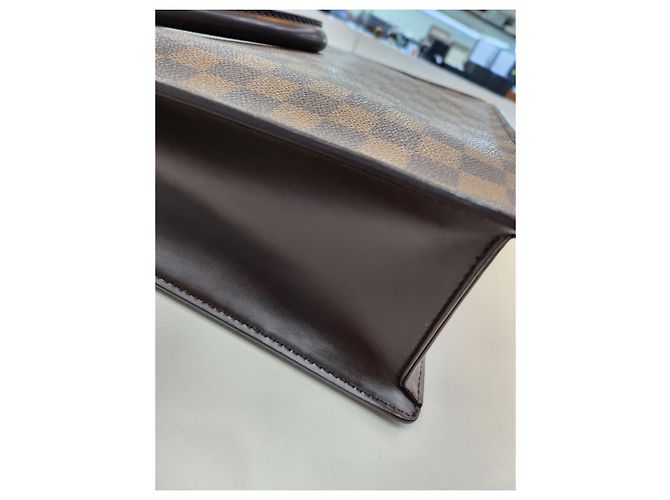 Louis Vuitton Borsa Tote GM Venice Damier Ebene Marrone - vista 24