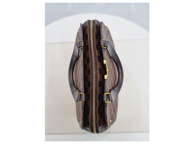 Louis Vuitton Borsa da bowling e borsa a spalla in tela Damier Marrone - vista 11