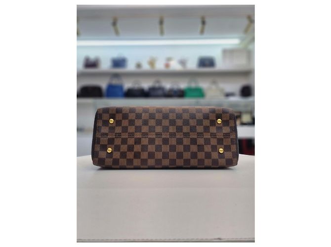 Louis Vuitton Borsa da bowling e borsa a spalla in tela Damier Marrone - vista 15