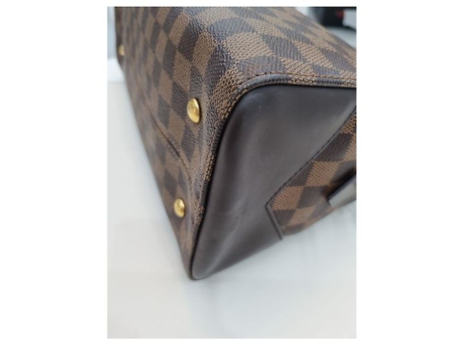 Louis Vuitton Borsa da bowling e borsa a spalla in tela Damier Marrone - vista 16