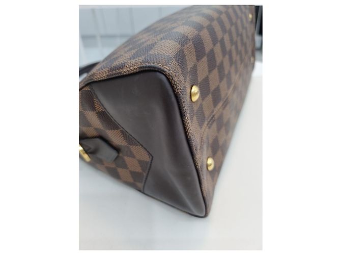 Louis Vuitton Borsa da bowling e borsa a spalla in tela Damier Marrone - vista 17