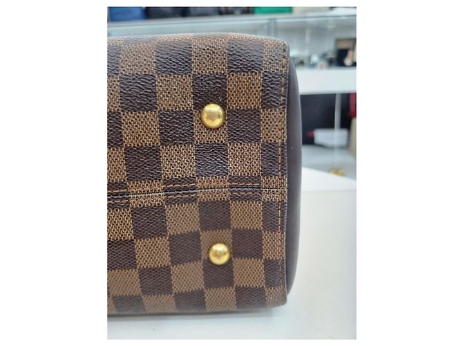 Louis Vuitton Borsa da bowling e borsa a spalla in tela Damier Marrone - vista 18