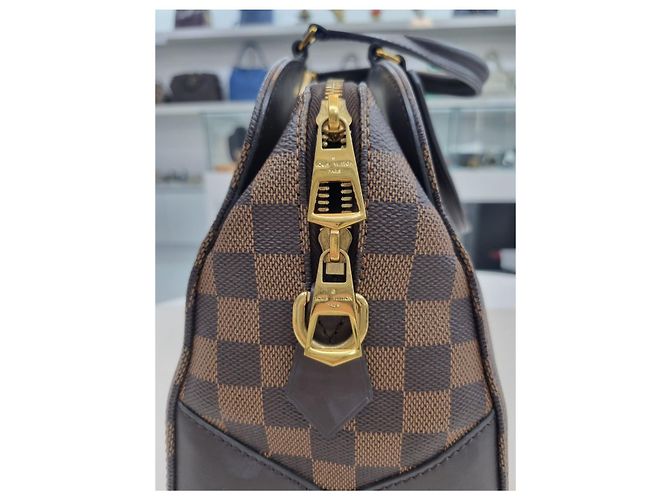 Louis Vuitton Borsa da bowling e borsa a spalla in tela Damier Marrone - vista 21
