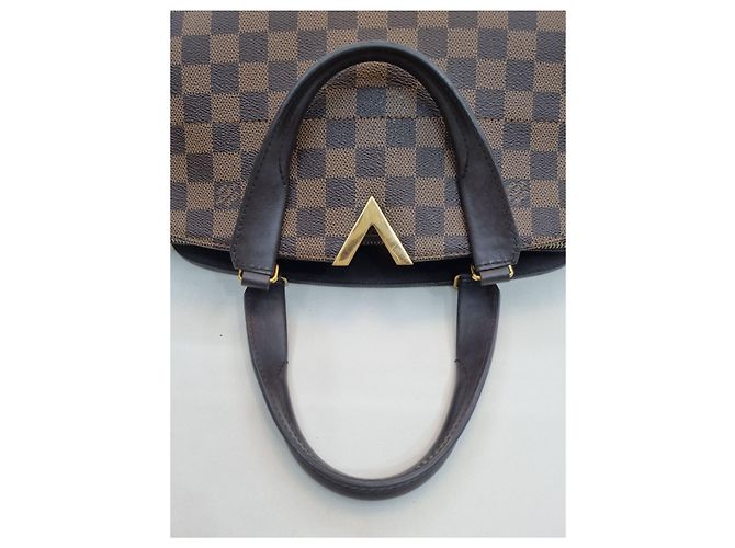 Louis Vuitton Borsa da bowling e borsa a spalla in tela Damier Marrone - vista 22