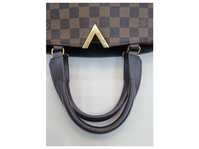 Louis Vuitton Borsa da bowling e borsa a spalla in tela Damier Marrone - vista 23