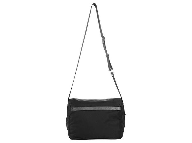 Prada Borsa a Spalla Pocono Buckle Messenger Nera Media ZOT Nero - vista 11
