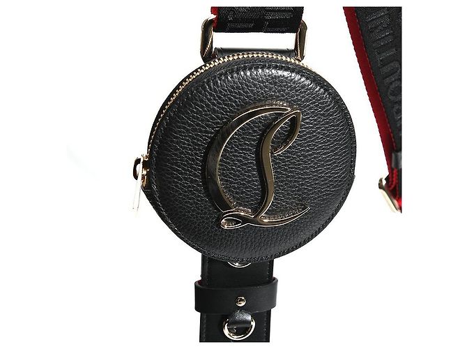 Borsa a spalla in pelle nera Rubila con catena Christian Louboutin - vista 14