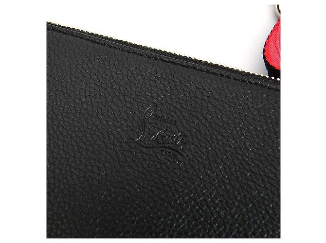 Borsa a spalla in pelle nera Rubila con catena Christian Louboutin - vista 17