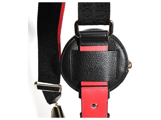 Borsa a spalla in pelle nera Rubila con catena Christian Louboutin - vista 5