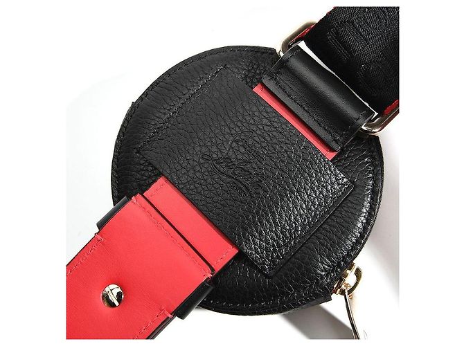 Borsa a spalla in pelle nera Rubila con catena Christian Louboutin - vista 8