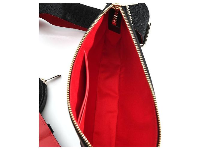 Borsa a spalla in pelle nera Rubila con catena Christian Louboutin - vista 9