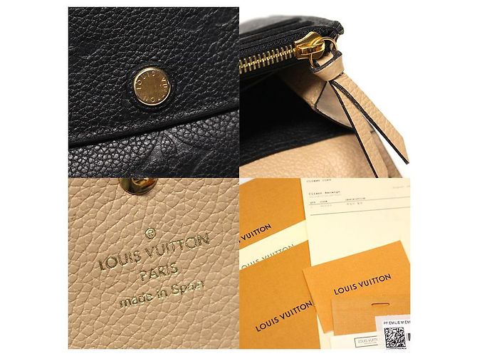Louis Vuitton Monogram Empreinte Noir Emily Wallet Negro - vista 8