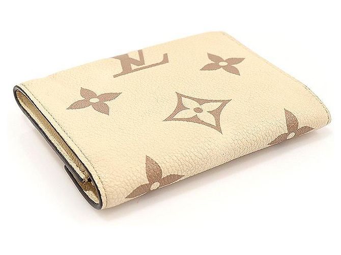 Louis Vuitton Cream Rose Bicolor Monogram Empreinte Victorine Wallet Brown - view 6