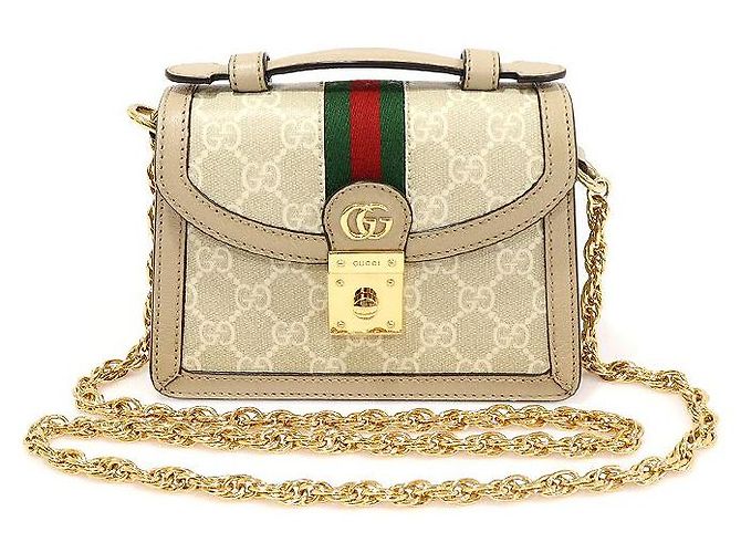 Gucci Mini borsa Ophidia GG in tela GG Supreme con manico superiore Marrone - vista 2