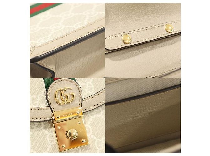 Gucci Mini borsa Ophidia GG in tela GG Supreme con manico superiore Marrone - vista 8