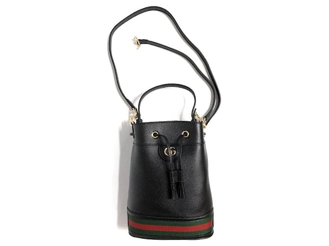 Gucci Borsa a secchiello Ophidia Piccola Nera Nero - vista 4