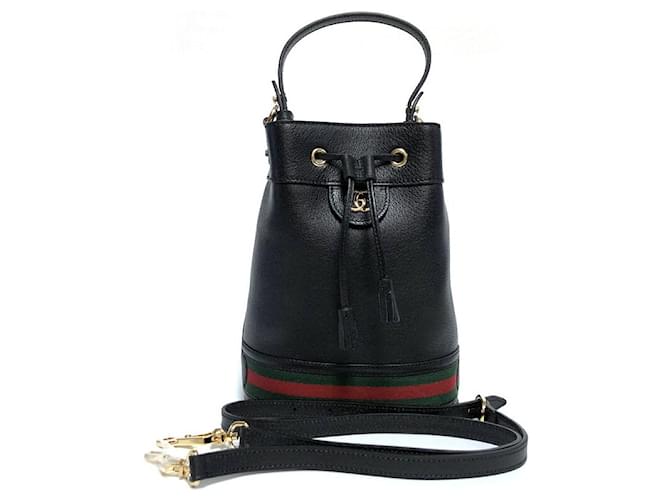 Gucci Borsa a secchiello Ophidia Piccola Nera Nero - vista 7