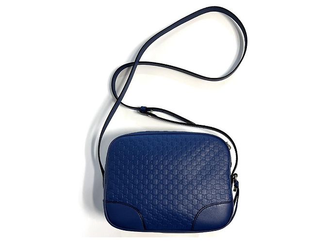 Gucci Borsa Disco Incrociata GG Shima Blu - vista 5