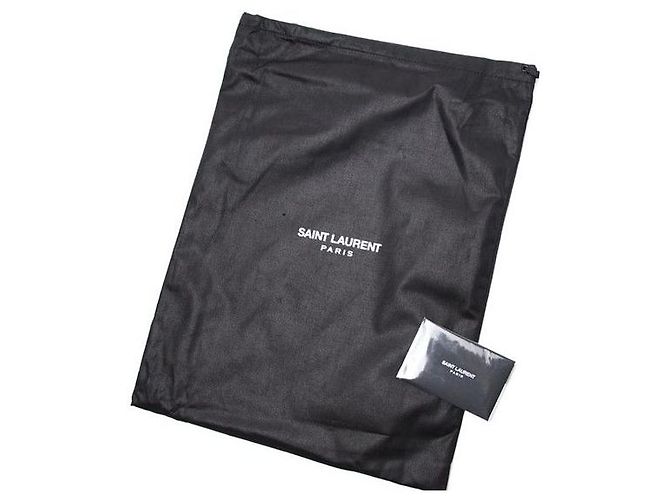 Saint Laurent Clutch Nero Grande Oro - vista 3