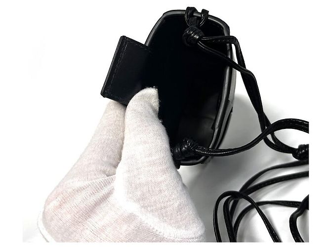 Bottega Veneta Borsa a tracolla Cassette Pouch Nera Nero - vista 14