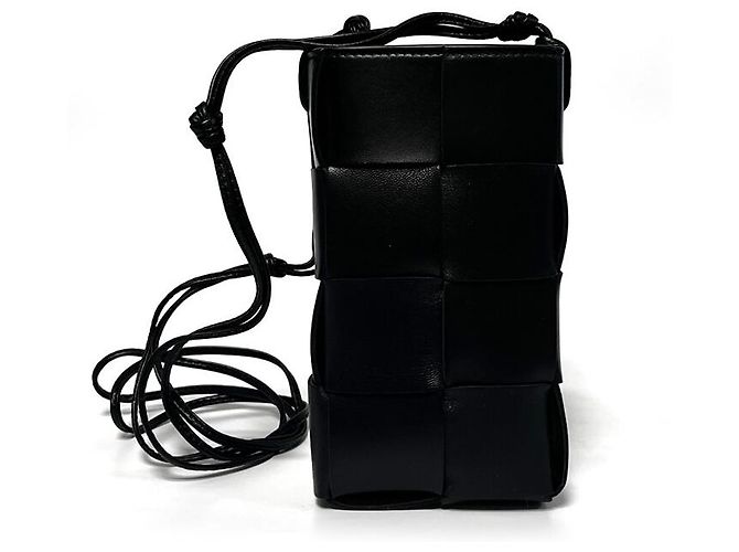 Bottega Veneta Borsa a tracolla Cassette Pouch Nera Nero - vista 6