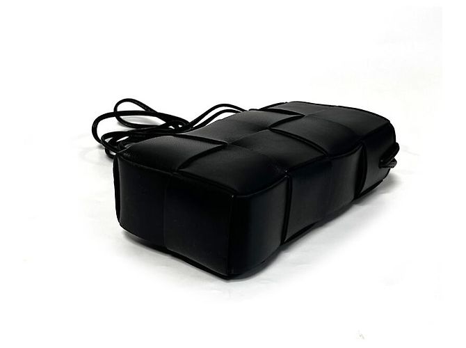 Bottega Veneta Borsa a tracolla Cassette Pouch Nera Nero - vista 8