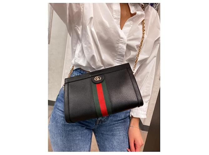 Gucci Borsa a Spalla Odyphia Nera Nero - vista 11