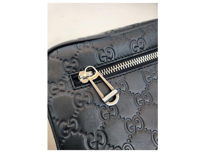 Gucci Borsa a tracolla piccola GG Emblem Nero - vista 18