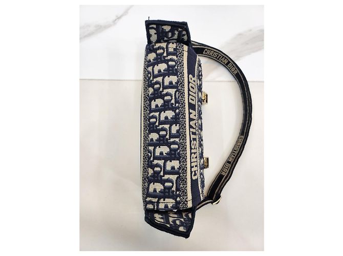 Dior Borsa a spalla e crossbody piccola ricamata Blu - vista 11