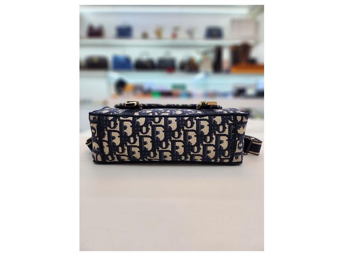 Dior Borsa a spalla e crossbody piccola ricamata Blu - vista 15