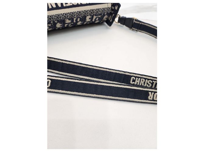 Dior Borsa a spalla e crossbody piccola ricamata Blu - vista 21
