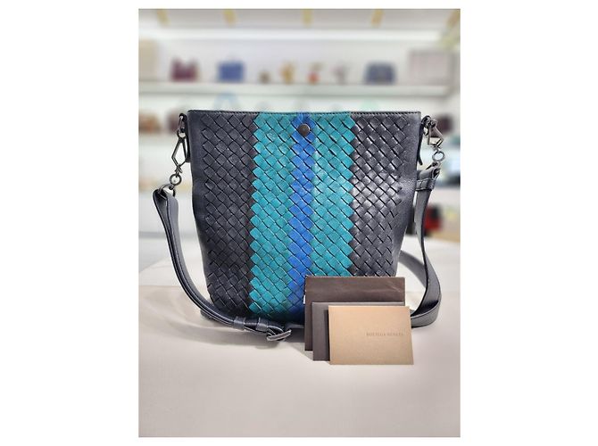 Sac messager croisé multi-couleurs Bottega Veneta Multicolore - vue 10