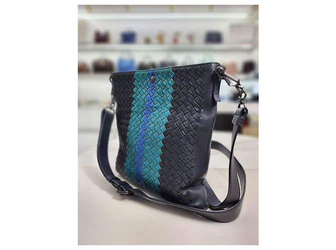 Sac messager croisé multi-couleurs Bottega Veneta Multicolore - vue 12