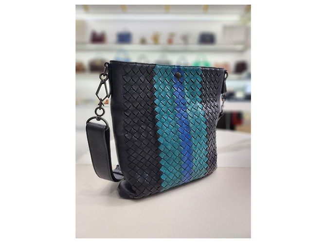 Sac messager croisé multi-couleurs Bottega Veneta Multicolore - vue 13