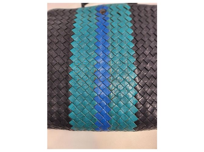 Sac messager croisé multi-couleurs Bottega Veneta Multicolore - vue 18