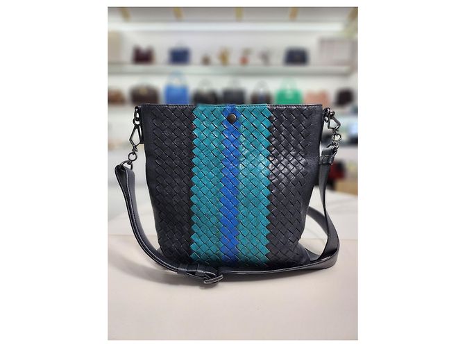 Sac messager croisé multi-couleurs Bottega Veneta Multicolore - vue 9