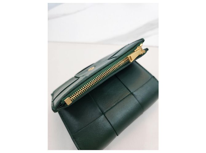 Bottega Veneta Cassette Geldbörse Smaragdgrün - Ansicht 21