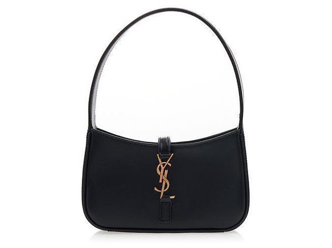Saint Laurent Monogram Mini Hobo Bag Black - view 2