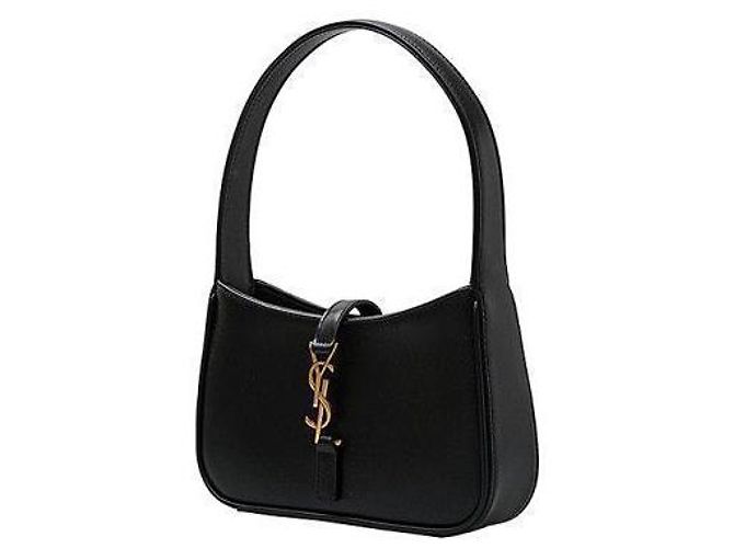 Saint Laurent Monogram Mini Hobo Bag Black - view 3