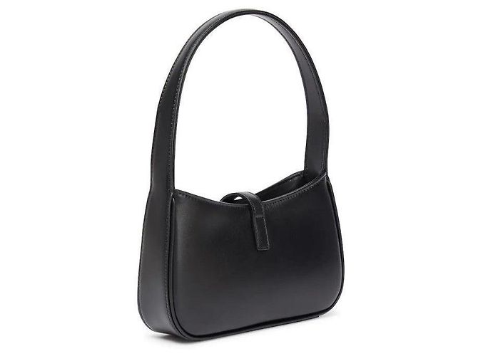 Saint Laurent Monogram Mini Hobo Bag Black - view 5