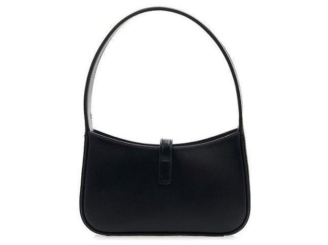 Saint Laurent Monogram Mini Hobo Bag Black - view 6