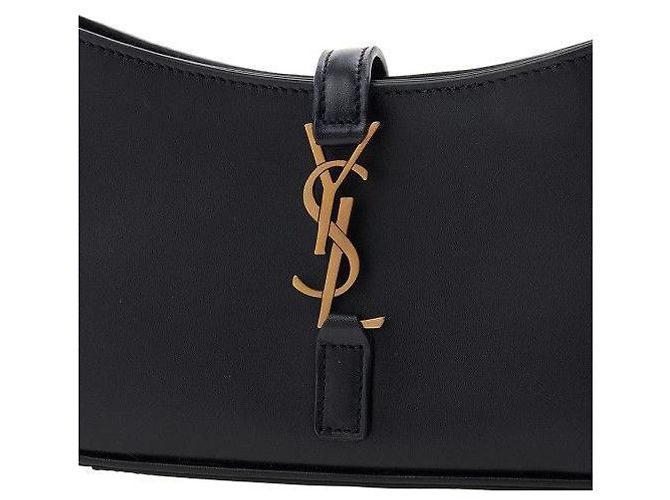 Saint Laurent Monogram Mini Hobo Bag Black - view 9