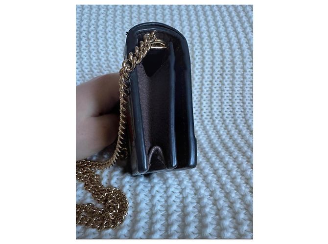 Borsa a tracolla Gucci Ophidia con catena marrone - vista 3